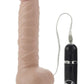 Mr Just Right Vibrating Dildo with Bullet - Vanilla - 6.25in