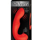 My Secret G-Spot Rechargeable Silicone Vibrator with Clitoral Stimulator - Red