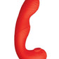 My Secret G-Spot Rechargeable Silicone Vibrator with Clitoral Stimulator - Red