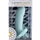 Myst Silicone Curved Dildo with Suction Cup - Blue - 5in