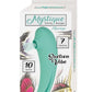 Mystique Suction Vibrating Rechargeable Silicone Massager - Aqua/Green