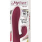 Mystique Venus Rechargeable Silicone Vibrator - Eggplant Purple/Purple