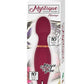 Mystique Vibrating Massagers Rechargeable Silicone Magic Wand - Eggplant/Purple