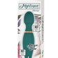 Mystique Vibrating Massagers Rechargeable Silicone Magic Wand - Green