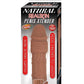 Natural Realskin Penis Xtender Vibrating Penis Extender - Brown/Chocolate
