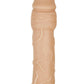 Natural Realskin Penis Xtender Vibrating Penis Extender - Flesh/Vanilla
