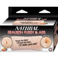 Natural Realskin Pussy and Ass Double Sided Masturbator - Pussy - Butt - Vanilla