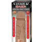 Natural Realskin Vibrating Penis Xtender - Brown