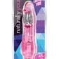 Naturally Yours Fantasy Vibrating Dildo - Pink - 8.5in