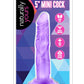 Naturally Yours Mini Dildo - Purple - 5in