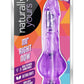 Naturally Yours Mr. Right Now Vibrating Dildo - Purple - 6.5in