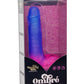 Naughty Bits Ombre Hombre Rechargeable Silicone Vibrating Dildo - Multicolor