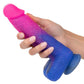 Naughty Bits Ombre Hombre XL Rechargeable Silicone Vibrating Dildo