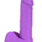Neo Dual Density Dildo - Neon Purple/Purple - 8in