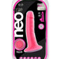 Neo Elite Silicone Dual Density Dildo - Pink - 6in