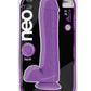 Neo Elite Silicone Dual Density Dildo with Balls - Purple - 11in