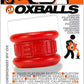 Neo Short Silicone Ballstretcher - Red - Small