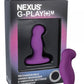 Nexus G-Play+M Rechargeable Silicone G-Spot and P-Spot Vibrator - Purple - Medium