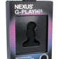 Nexus G-Play+SM Rechargeable Silicone Vibrator - Black - Small