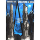 Night Prowler Silicone Dildo - Black/Silver - Medium