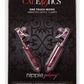 Nipple Play One Touch Vibrating Nipple Clamps - Pink