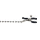 Nipple Play Silver Beaded Chain Nipple Clamps