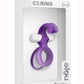 Noje C3 Rechargeable Silicone Cock Ring - Irus - Purple