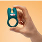 Nos Silicone Vibrating Couples Cock Ring - Deep Sea
