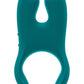 Nos Silicone Vibrating Couples Cock Ring - Deep Sea