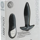 Nu Sensuelle Remote Control Mini-Plug Rechargeable Silicone Vibrating Plug - Black
