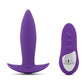 Nu Sensuelle Remote Control Mini-Plug Rechargeable Silicone Vibrating Plug - Purple