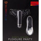 Nu Sensuelle Pleasure Panty Rechargeable Silicone Remote and Bullet Panty Vibe - Black