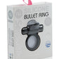 Nu Sensuelle Silicone Bullet Ring Rechargeable Vibrating Cock Ring - Black