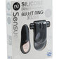 Nu Sensuelle Silicone Bullet Ring Xlr8 Rechargeable Vibrating Cock Ring with Remote Control - Black