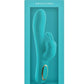 Obsessions Hera Rechargeable Silicone Rabbit Vibrator - Aqua/Blue