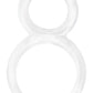 Ofinity Super Stretchy Double Silicone Cock Ring Waterproof - Clear