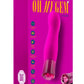 Oh My Gem Exclusive Rechargeable Silicone G-Spot Vibrator - Tourmaline - Pink