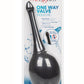 One Way Valve Douche - Black