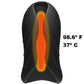 Optimale Secondskyn Silicone Warming Stroker Vibrating USB Rechargeable Masturbator