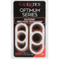 Optimum Series Silicone Erection Enhancer Cock Ring - White - Set