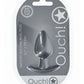 Ouch! Anal Plug Silicone - Grey/Gun Metal - Medium