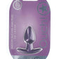 Ouch! Anal Plug Silicone - Small - Metallic - Purple - Small