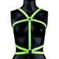 Ouch Body Harness - Glow In The Dark/Green - Large/XLarge