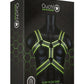 Ouch! Bonded Leather Body Harness - Black/Glow In The Dark/Green - Large/XLarge