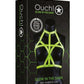 Ouch! Bra Harness - Glow In The Dark/Green - Large/XLarge