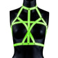Ouch! Bra Harness - Glow In The Dark/Green - Large/XLarge