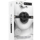 Ouch! Breathable Ball Gag with Bonded Leather Straps - Black