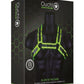 Ouch! Buckle Bulldog Harness - Black/Glow In The Dark/Green - Large/XLarge