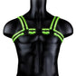 Ouch! Buckle Harness - Black/Glow In The Dark/Green - Large/XLarge