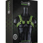 Ouch! Buckle Harness - Black/Glow In The Dark/Green - Medium/Small